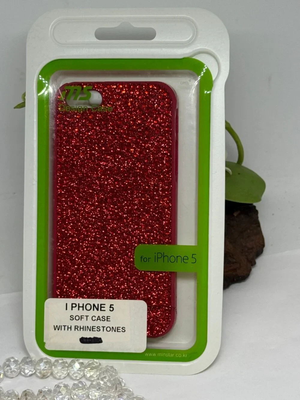 3x iPhone 5 Soft Case with Red Rhinestones Phone Protective Cover- Brand New